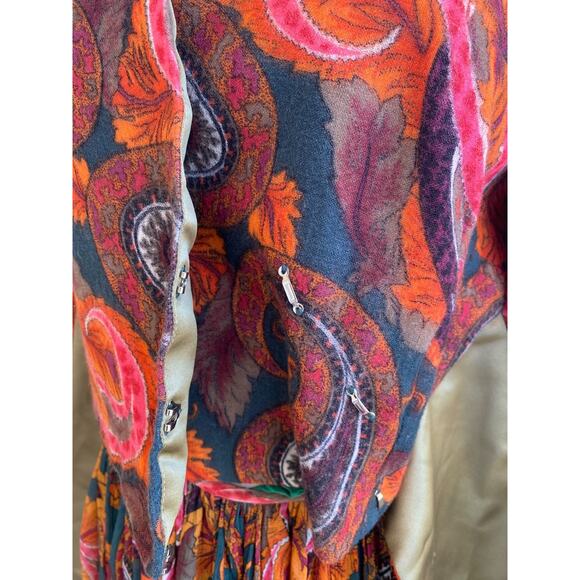 EDOARDO ROCHA Haute Couture Jacket Skirt Suit Two-Piece Set Wool Silk US 4/6 - Picture 14 of 16